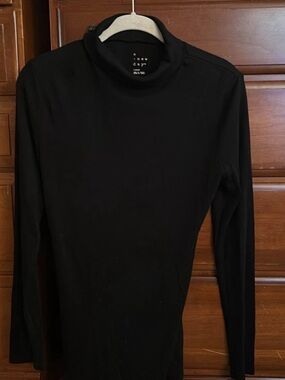 a new day Black Long-Sleeve Turtle Neck Top